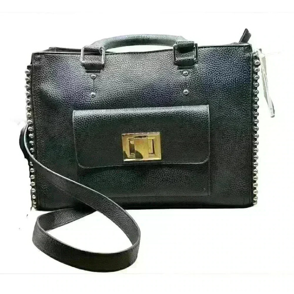 NWT Steve Madden BMarlow Satchel Smoke Black